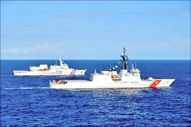 首曬台美海巡艦艇同框照 AIT：支持台灣海事執法